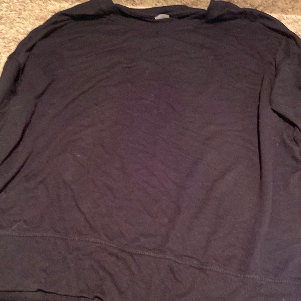 Plain black long sleeve